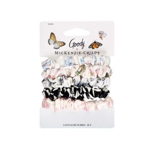 Goody x MacKenzie-Childs Butterfly Courtley Check Satin Hair Scrunchies